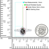 Art Deco Oval Natural Stone Wedding Ring