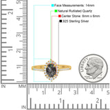 Art Deco Oval Natural Stone Wedding Ring