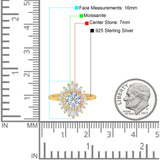 Floral Art Deco Cocktail Ring