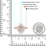 Floral Art Deco Cocktail Ring