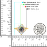 Floral Art Deco Cocktail Ring