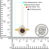 Floral Art Deco Cocktail Ring