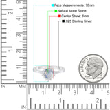 Art Deco Round Natural Stone Floral Ring