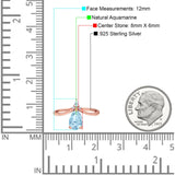 Pear Teardrop Natural Stone Chevron Ring