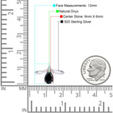 Pear Teardrop Natural Stone Chevron Ring