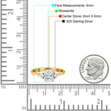 Art Deco Oval Natural Stone Three Stone Ring