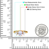 Art Deco Pear Teardrop Natural Stone Ring