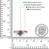 Art Deco Pear Teardrop Natural Stone Ring