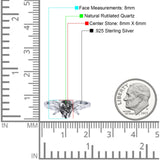 Art Deco Pear Teardrop Natural Stone Ring