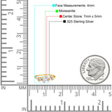 Art Deco Oval Natural Stone Wedding Ring