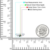 Art Deco Oval Natural Stone Wedding Ring