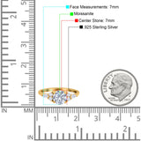 Art Deco Round Natural Stone Wedding Ring