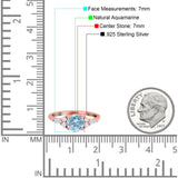 Art Deco Round Natural Stone Wedding Ring