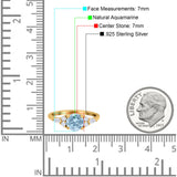 Art Deco Round Natural Stone Wedding Ring