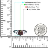 Art Deco Round Natural Stone Wedding Ring