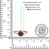 Art Deco Round Natural Stone Wedding Ring