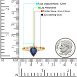 Pear Teardrop Natural Stone Wedding Ring