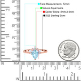 Pear Teardrop Natural Stone Wedding Ring