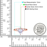 Pear Teardrop Natural Stone Wedding Ring