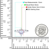 Pear Teardrop Natural Stone Wedding Ring