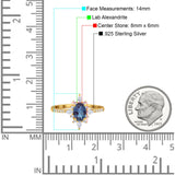 Oval Natural Stone Floral  Ring