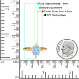 Oval Natural Stone Floral  Ring