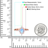 Oval Natural Stone Floral  Ring