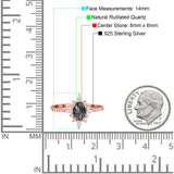 Oval Natural Stone Floral  Ring