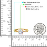 Art Deco Oval Natural Stone Solitaire Ring