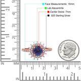 Art Deco Round Natural Stone Floral Ring