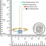 Petite Dainty Round Natural Stone Ring