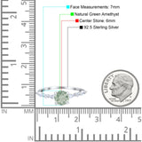 Petite Dainty Round Natural Stone Ring