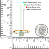 Petite Dainty Round Natural Stone Ring