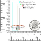 Petite Dainty Round Natural Stone Ring