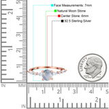 Petite Dainty Round Natural Stone Ring