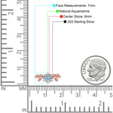 Art Deco Round Natural Stone Floral Ring