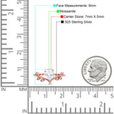 Floral Pear Teardrop Natural Stone Chevron Ring