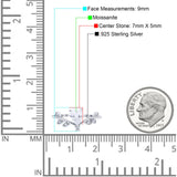 Floral Pear Teardrop Natural Stone Chevron Ring