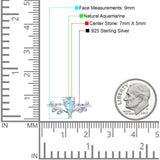 Floral Pear Teardrop Natural Stone Chevron Ring