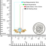 Floral Pear Teardrop Natural Stone Chevron Ring