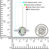 Oval Natural Stone Beaded Ring