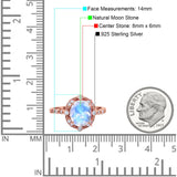 Oval Natural Stone Beaded Ring