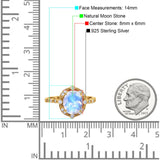 Oval Natural Stone Beaded Ring