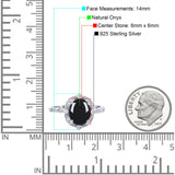 Oval Natural Stone Beaded Ring