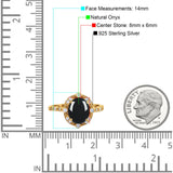 Oval Natural Stone Beaded Ring