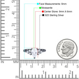 Pear Teardrop Natural Stone Wedding Ring