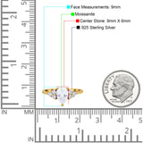 Pear Teardrop Natural Stone Wedding Ring