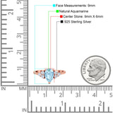 Pear Teardrop Natural Stone Wedding Ring