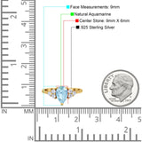 Pear Teardrop Natural Stone Wedding Ring