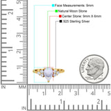 Pear Teardrop Natural Stone Wedding Ring